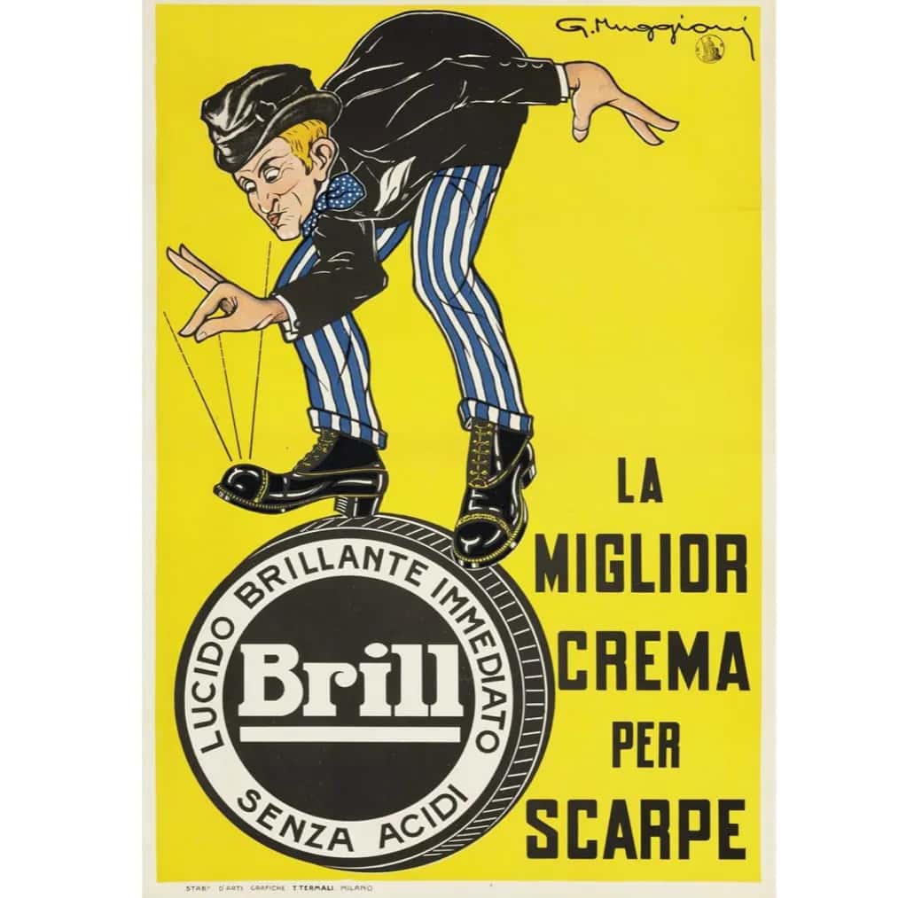 Brill shoe polish, produced at a factory in Bovisa.