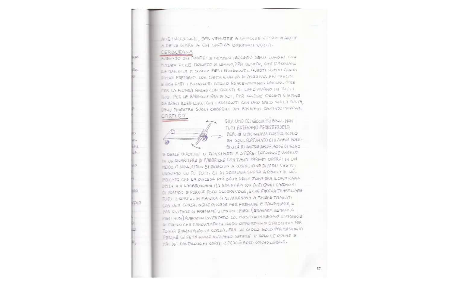 I giochi di Giovanni Parolini e degli altri amici del Munguss