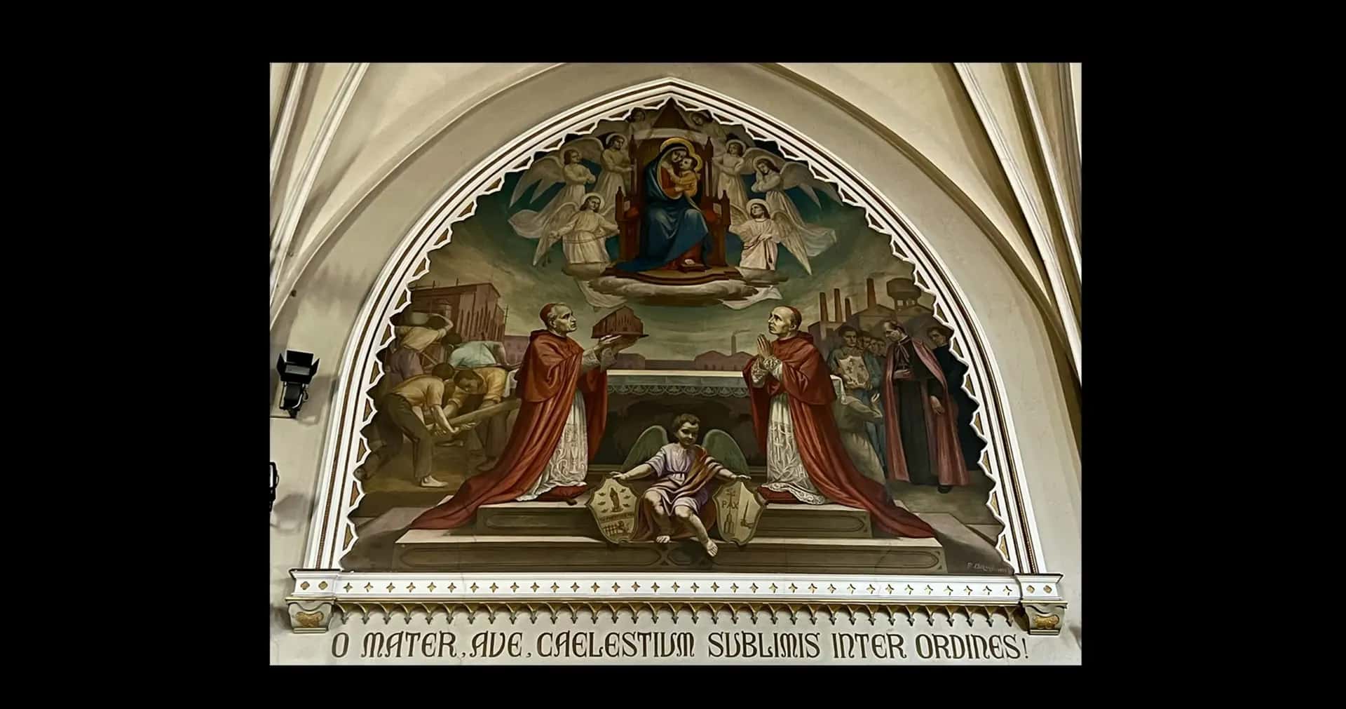 Affresco nella Chiesa Parrocchiale dedicata alla Beata Vergine del Buon Consiglio