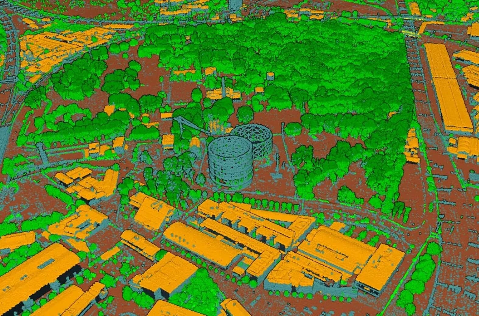 Una veduta della Goccia fotografata con la termocamera. Immagini campagna Polimi.