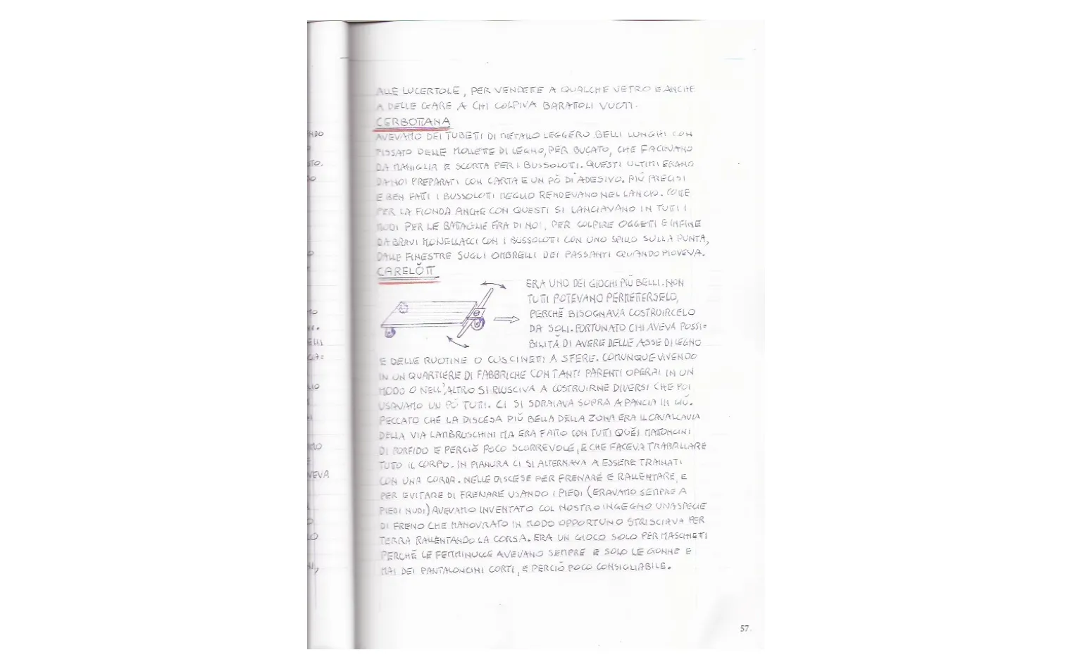 I giochi di Giovanni Parolini e degli altri amici del Munguss