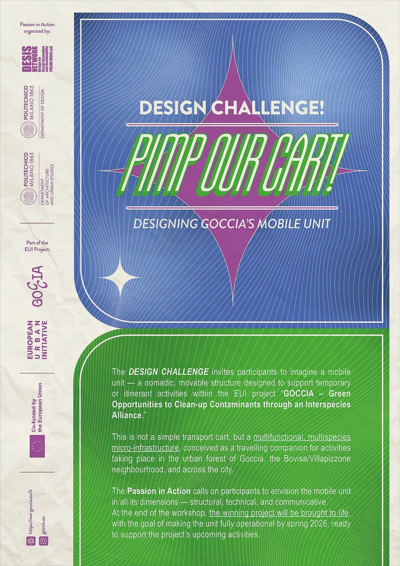 Mobile Unit GOCCIA: dall'esplorazione alla progettazione