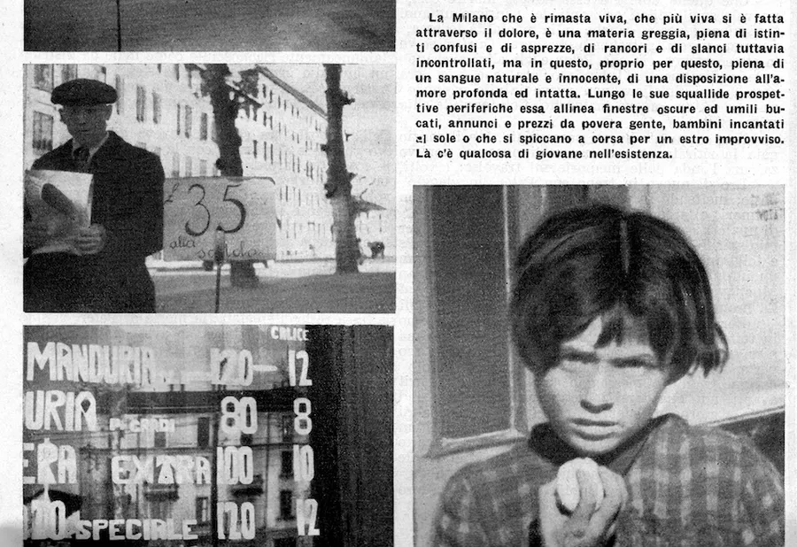 Luigi Crocenzi, Occhio su Milano, Il Politecnico, no. 29, 1 May 1946.